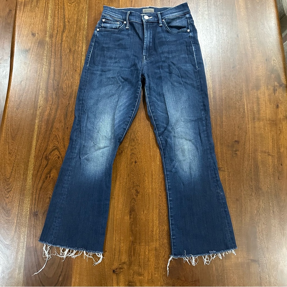 Mother Jeans The Insider Crop Step Fray in Tongue and Chic Size 26